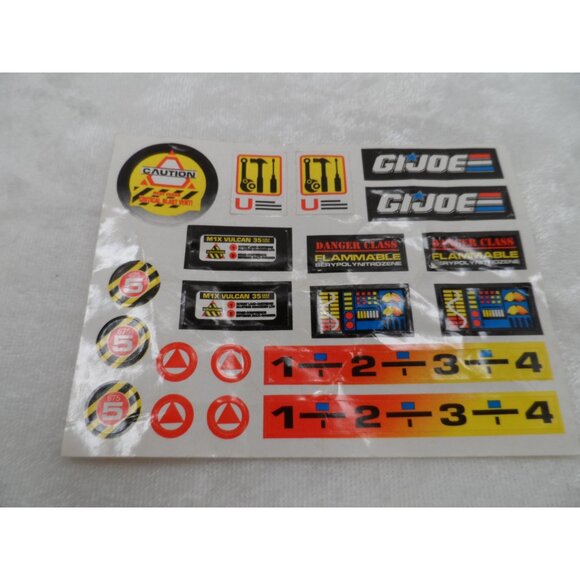 GI Joe Action Man Accessories Back Pack Stickers - Picture 8 of 8